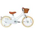 bicicletta classica bianco acciaio ciclismo bambini 4-7 anni esercizio fisico