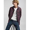 camicia relaxed fit indigo check