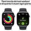 APPLE watch series 11 46mm s/m gps alluminio grigio siderale sport band nero