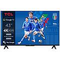 smart tv 43 pollici 4k ultra hd display led sistema google tv nero 43p61b