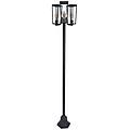 lampione da giardino pine h 202. 7 cm nero ip44