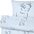 coordinato hirschegg 135x200 cm (lxl) 80x80 cm (lxl) blu chiaro/blu scuro