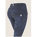 pantaloni push up wr. up 7/8 superskinny stampa camouflage mimetic allover blue donna extra large