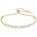 bracciale tennis matrix taglio round bianco placcato color oro os