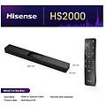 soundbar hs2000 2. 1 dolby bluetooth 240w hs2000