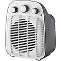 eltronic termoventilatore da tavolo 2000w bianco e grigio con termostato