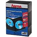 dvd slim double-box 10 pezzi 2 dischi nero
