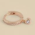 orecchini a cerchio golden dream placcato oro giallo cubic zirconia collezione golden dream giallo