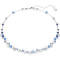 collana constella taglio misto blu placcato rodio os