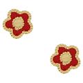 orecchini fiore oro giallo gl101164