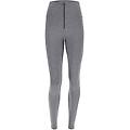 pantaloni push up wr. up vita alta superskinny in cotone grigio mélange donna large
