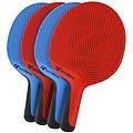 cornilleau. softbat pack quattro (4 racchette e 4 palline da tennis de tavolo) racchette ping pong