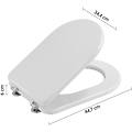 sedile wc per modello system bianco in mdf