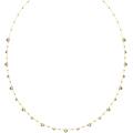 collana imber taglio round bianca placcato color oro os