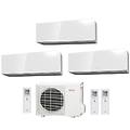 climatizzatore condizionatore trial split parete inverter serie kg 9000+12000+12000 btu con