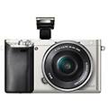 ? alpha 6000l fotocamera mirrorless con obiettivo 16-50 mm attacco e sensore aps-c 24. 3 mp argento