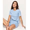 t-shirt pigiama con girocollo daily con tencel modal / celeste / m celeste