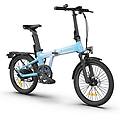 bici elettrica pieghevole air20ultra. trasmissione a cinghia. motore bafang