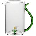 caraffa in vetro con margherita
