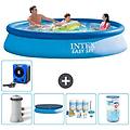- piscina fuori terra in giro 366x76 cm blu include accessori coordinati a1003
