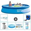 - piscina fuori terra in giro 396x84 cm blu include accessori coordinati a1159