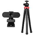 kit webcam quick view + mini treppiede mt360 1920x1080 full hd 30fps usb