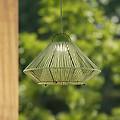 lampada a sospensione solare a led austas verde &oslash; 50 cm usb ip54