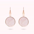 orecchini pendenti con disco in pietra naturale