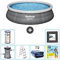 - piscina fuori terra in giro 457x107 cm grigio include accessori coordinati cb27