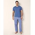 pantalone lungo a quadri in tela di cotone daily pajamas / stampato / s stampato