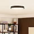 smart plafoniera led innes nera 38 cm rgb cct tuya