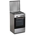 cucina a gas con forno cc57tac 43l 3 fuochi acciaio inox 49 cm