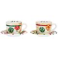 conf 2 tazze colazione in porcellana codette