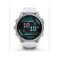 smartwatch fenix 8 43mm amoled argento/bianco