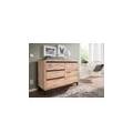 credenza in legno di quercia selvatica 120x45x85 bianco oliato villanders #210
