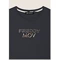 t-shirt cropped con spacchi laterali anthracite donna extra large