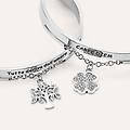 bangle sunrise acciaio cristallo collezione sunrise bianco