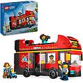 city autobus turistico rosso a due piani stile londinese 60407