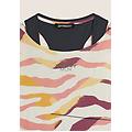 set t-shirt cropped multicolore e canotta black+zebraanimaliermulticolor donna medium