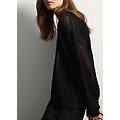 - cardigan in maglia nera con bottoni e lurex donna nero canna di fucile taglia xs