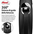 Flexi Guinzaglio Avvolgibile A Fettuccia New Classic S 5 M Nero