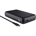 batteria esterna laro da 100 w 2 usb-c e 1 usb-a ricarica rapida plastica riciclata