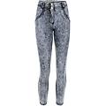 push up wr. up 7/8 superskinny similpelle tinta in capo lunar wash on black leather donna extra