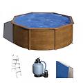 pacific rotonda ø350 x 120 cm piscina fuori terra in acciaio