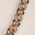 bracciale catena aura acciaio rosa cristallo collezione aura rosa
