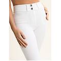 jeans wr. up skinny fondo flare in bull denim bianco donna small
