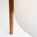 woody piantana e27 marrone beige legno tessuto