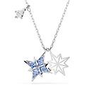 SWAROVSKI pendente symbolica stella blu placcato rodio os