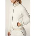 Freddy Felpa Slim Fit Con Zip E Collo Alto In Costina A Strisce