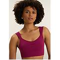 top sportivo seamless con scollo a cuore e supporto leggero raspberry radiance donna exsmall/small